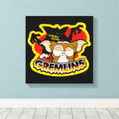 グレムリン |スキャリングストライプギズモ キャンバスプリント (インサイチュ (ウッドフロア))