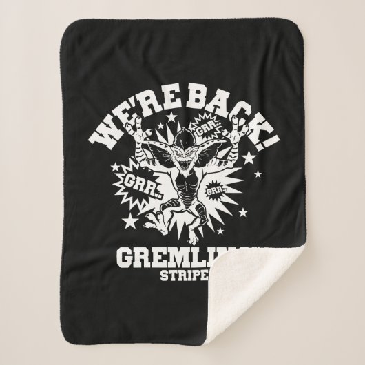 グレムリン |ストライプ戻ってきた シェルパブランケット (正面)