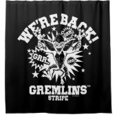 グレムリン |ストライプ戻ってきた シャワーカーテン (正面)