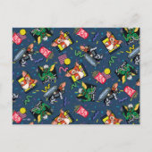 グレムリン™ 80年代レトロウェーブパターン ポストカード (正面)