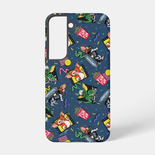 グレムリン™ 80年代 レトロウェーブ パターン SAMSUNG GALAXYケース (裏面)