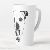 グレムリンPup黒白 カフェラテマグ (右アングル)