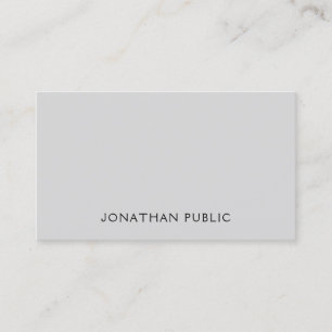 グレモダンイエレガントホワイトトレンディーシンプルテンプレート 名刺