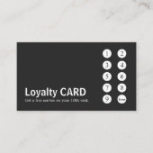 グレモダンイミニマルホワイトパンチ ロイヤリティカード (正面)