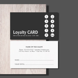 グレモダンイミニマルホワイトパンチ ロイヤリティカード