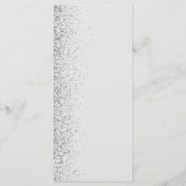 グレモダンイ淡い色のシルバーグリッターエッ結婚ジ メニュー (裏面)