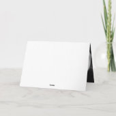 グレモダンイ結婚の感謝の写真カスタムカード カード (裏面)