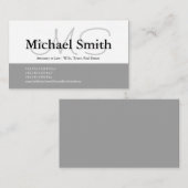 グレモダンーイニシャル-名刺 名刺 (正面/裏面)