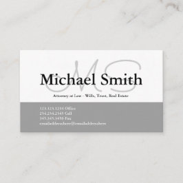 グレモダンーイニシャル-名刺 名刺