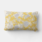 グレモダンーエレガントグマスタードイエローマリゴールドフローラ ランバークッション (裏面)