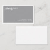 グレモダンーエレガントシンプルテンプレートトレンディー 名刺 (正面/裏面)