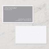 グレモダンーエレガントトレンディーミニマルテンプレート 名刺 (正面/裏面)