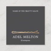 グレモダンーエレガントフェイク金ゴールドヘアピンサロン ロイヤリティカード (正面)