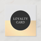 グレモダンーエレガントフェイク金ゴールド美しい ロイヤリティカード (正面)