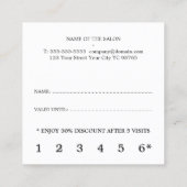 グレモダンーエレガントフェイク金ゴールド美しい ロイヤリティカード (裏面)