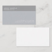 グレモダンースタイリッシュプロフェッショナルシンプルプレーン 名刺 (正面/裏面)
