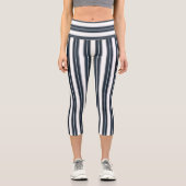 グレモダンーストライプの カプリレギンス (正面)