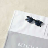 グレモダンーストライプズ・モノグラム ビーチタオル (インサイチュ)