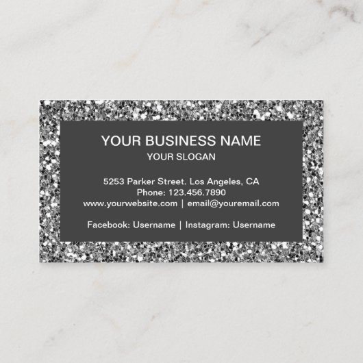 グレモダンーフェイクグリッター蹄形ファリアー 名刺 (裏面)