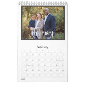 グレモダンーフ数々のォトファミリー&フレンズカスタム カレンダー (2月 2026)