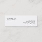 グレモダンーミニマルグシルバープロフェッショナル スキニー名刺 (裏面)