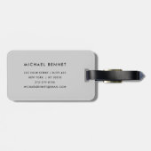 グレモダンーモノグラムの ラゲッジタグ (裏面横)