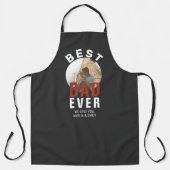 グレモダンー最高のパパEver Father's Day Round Photo エプロン (正面)