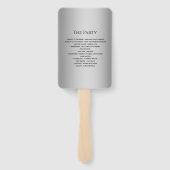 グレモダンー結婚式 プログラム ハンドファン (裏面)