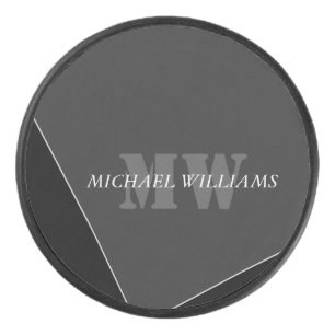 グレモダンー芸術的ブラックモノグラム アイスホッケーパック