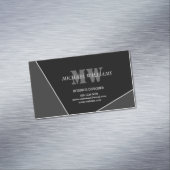 グレモダンー芸術的ブラックモノグラム マグネット名刺 (インサイチュ)