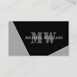 グレモダンー芸術的ブラックモノグラム ロイヤリティカード