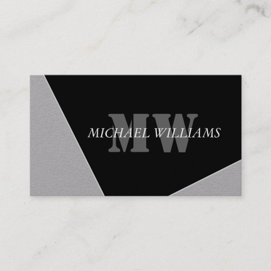 グレモダンー芸術的ブラックモノグラム ロイヤリティカード (正面)