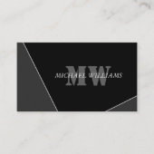 グレモダンー芸術的ブラックモノグラム ロイヤリティカード (正面)