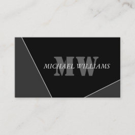 グレモダンー芸術的ブラックモノグラム ロイヤリティカード