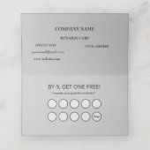 グレモダンー芸術的ブラックモノグラム ロイヤリティカード (内部開封)