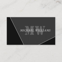 グレモダンー芸術的ブラックモノグラム ロイヤリティカード