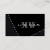 グレモダンー芸術的ブラックモノグラム 名刺 (正面)