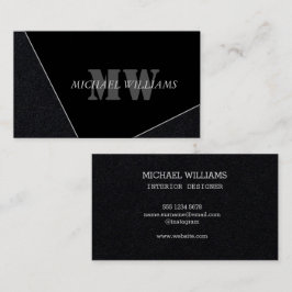グレモダンー芸術的ブラックモノグラム 名刺