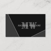 グレモダンー芸術的ブラックモノグラム 名刺 (正面)