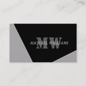 グレモダンー芸術的ブラックモノグラム 名刺 (正面)