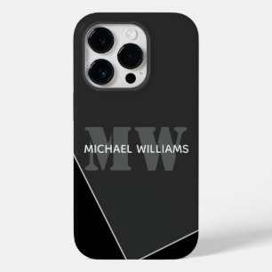 グレモダンー芸術的ブラックモノグラム Case-Mate iPhone 14 PROケース