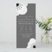 グレモダンー+ホワイトアネモーネ結婚ズ 招待状 (スタンド正面)