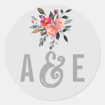 グレモダンー |冬の花結婚の封筒用シール