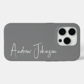 グレモノグラムのー Case-Mate iPhoneケース (裏面 (横))