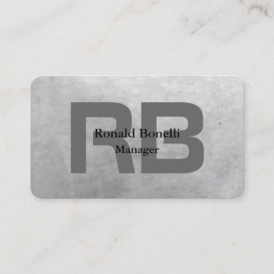 グレユニークイはっきりしたモノグラスタイリッシュム 名刺