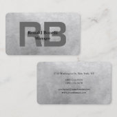 グレユニークイはっきりしたモノグラスタイリッシュム 名刺 (正面/裏面)