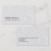 グレユニークーモダンフローラダマスク 名刺 (正面/裏面)