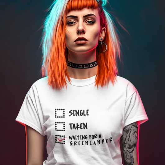 グレル独身のダーを待って連れられておもしろいいる Tシャツ