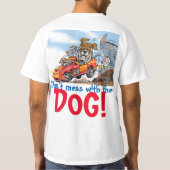 グレンのシャツに着いたシュンピヤード犬 Tシャツ (裏面)