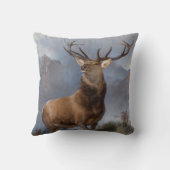 グレンの（昆虫）オオカバマダラ、モナーク（野生の牡鹿） (by Landseer) クッション (裏面)